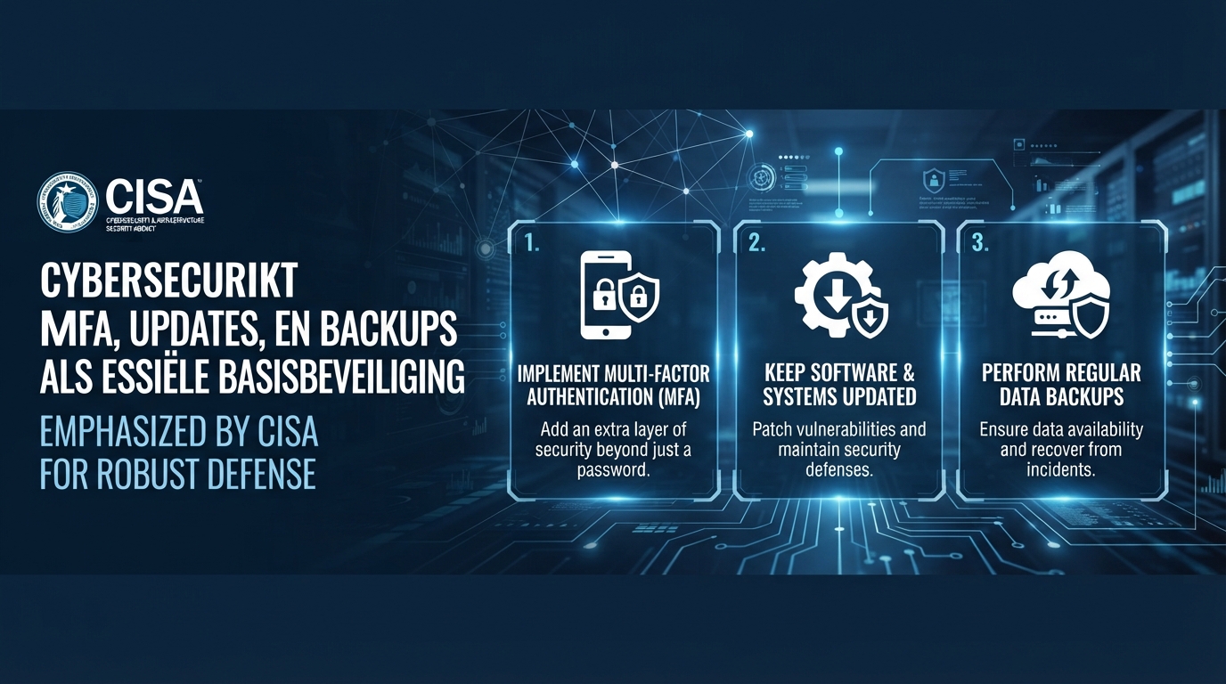 CISA emphasizes MFA, updates, and backups as core cybersecurity basics