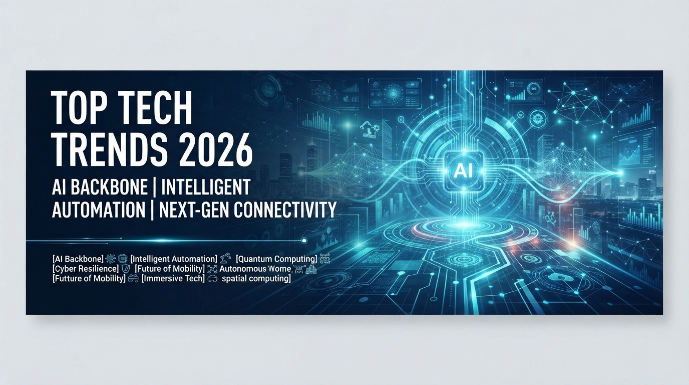 Top Tech Trends 2026: AI Backbone, Intelligent …