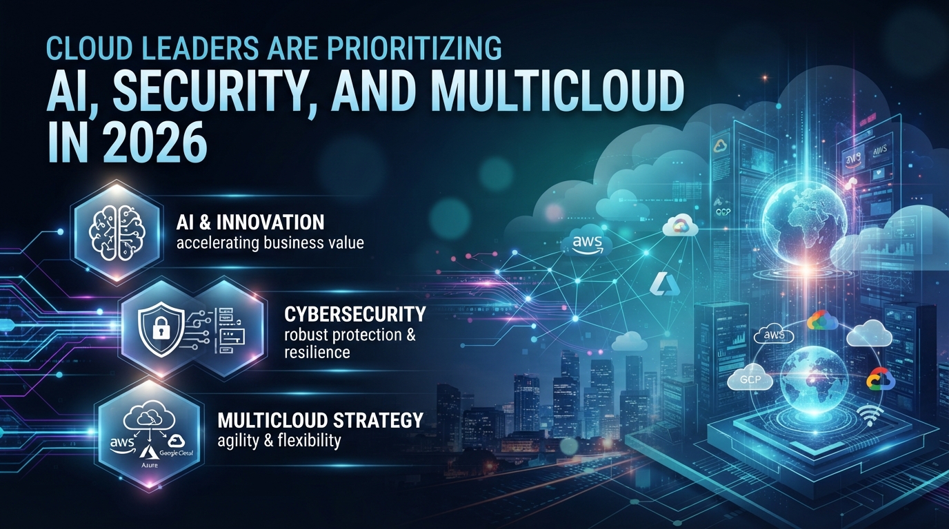 Cloud leaders are prioritizing AI, security, and multicloud in 2026