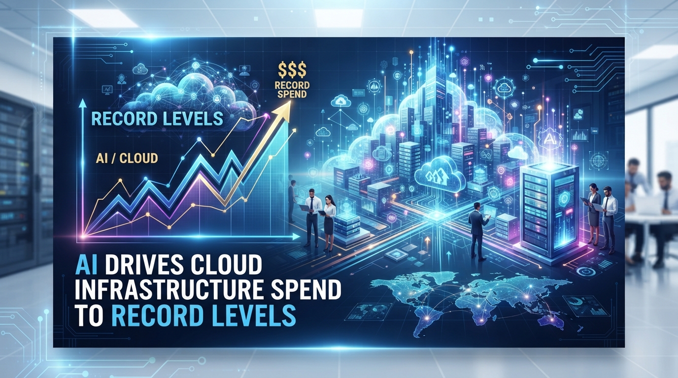 AI drives cloud infrastructure spend to record levels