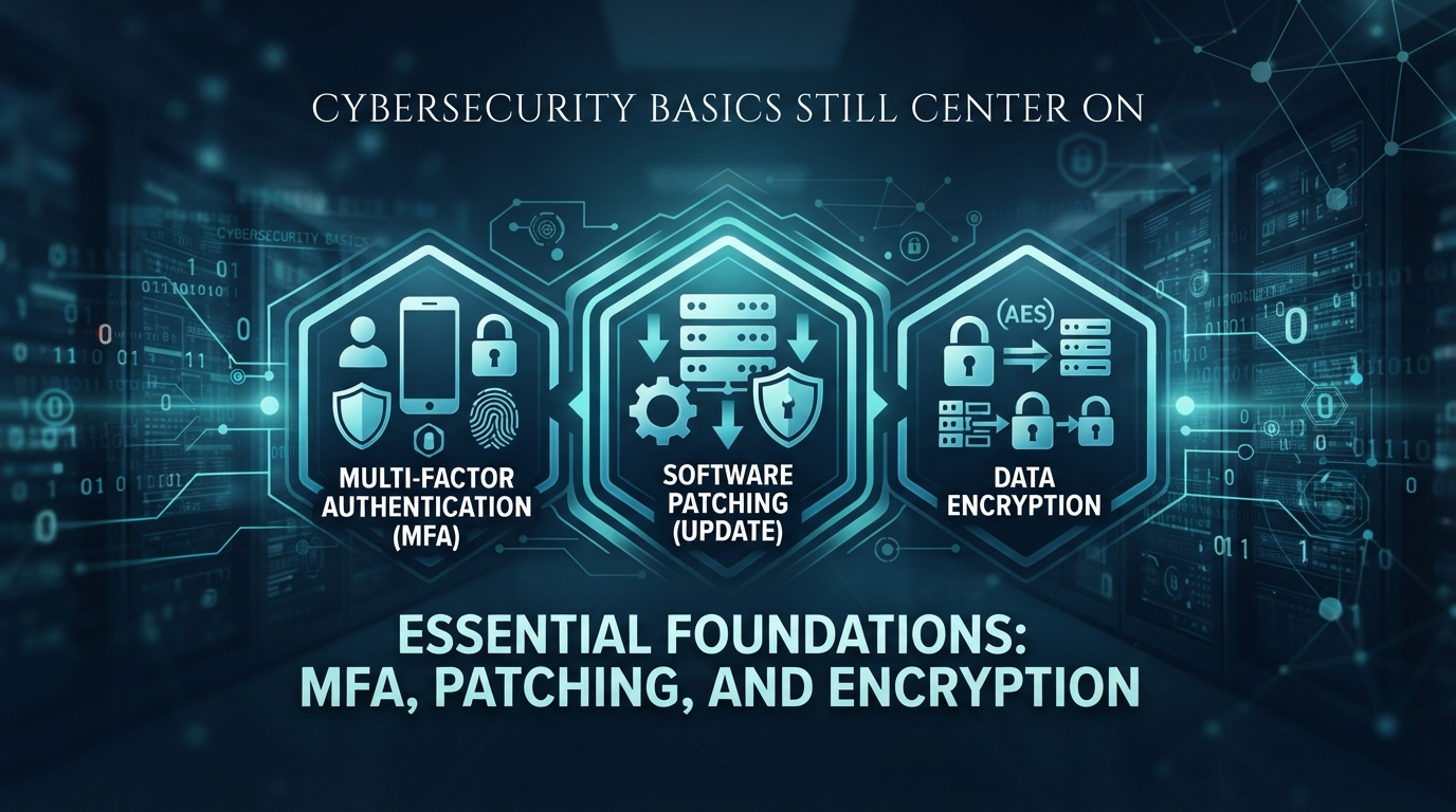 Cybersecurity Basics Still Center on MFA, Patching, and Encryption