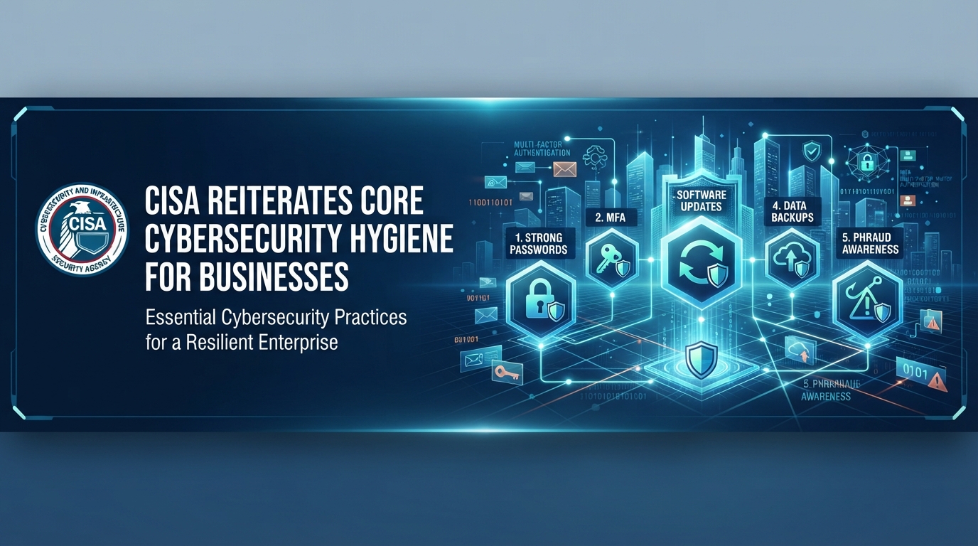 CISA reiterates core cybersecurity hygiene for businesses