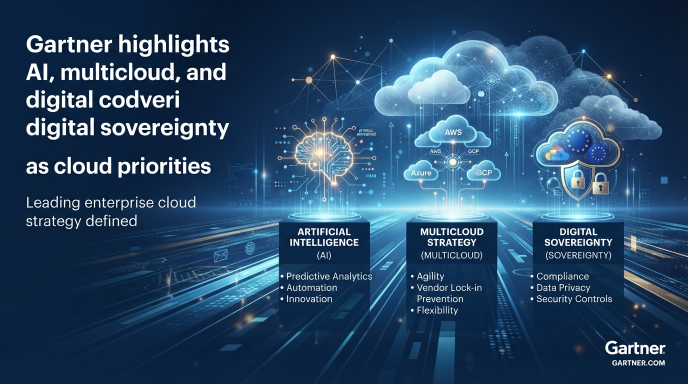 Gartner highlights AI, multicloud, and digital sovereignty as cloud priorities