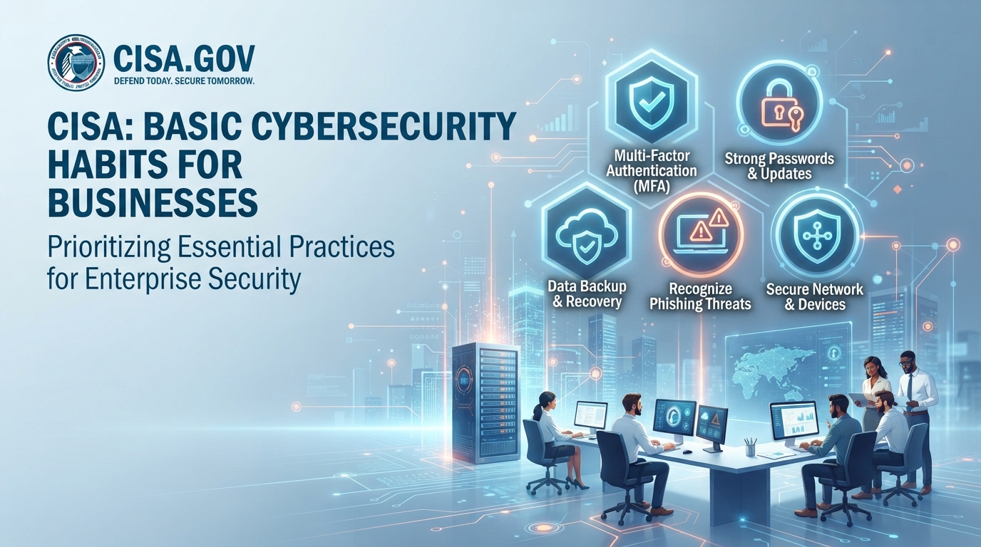 CISA highlights the basic cybersecurity habits businesses should prioritize