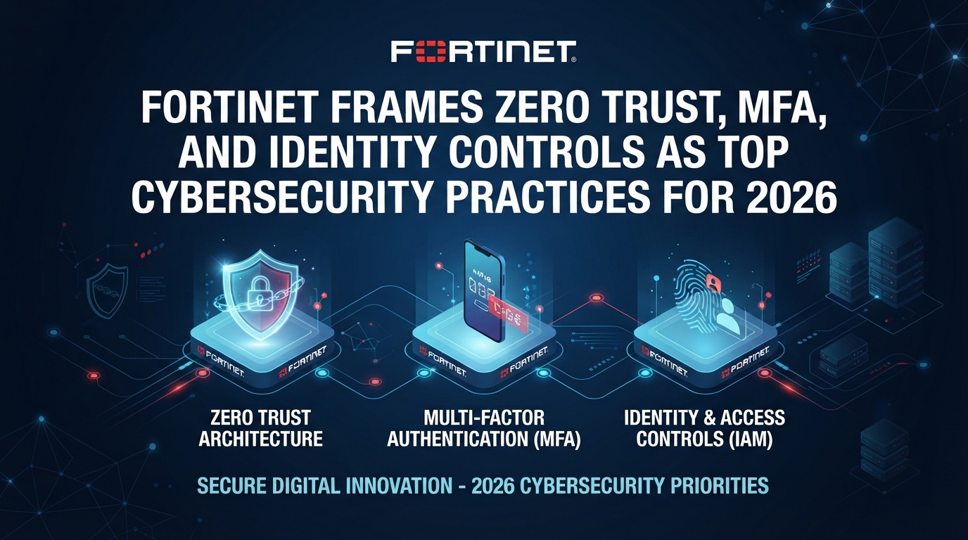 Fortinet frames zero trust, MFA, and identity controls as top cybersecurity practices for 2026