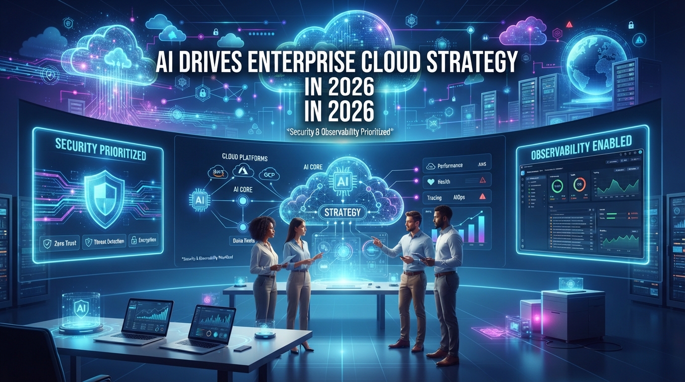 AI drives enterprise cloud strategy in 2026, with security and observability prioritized
