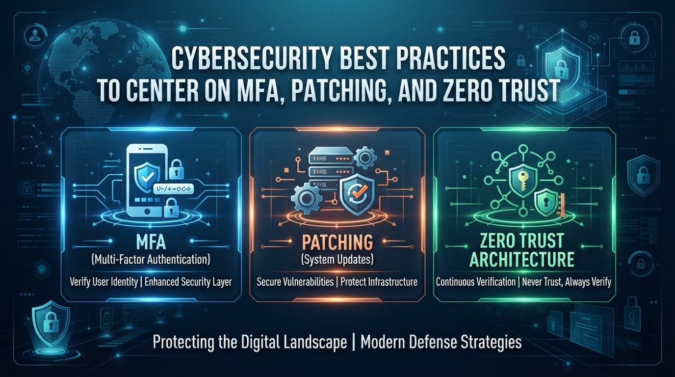 Cybersecurity Best Practices Continue to Center on MFA, Patching, and Zero Trust