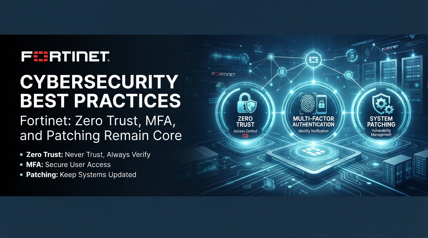 Fortinet: zero trust, MFA, and patching remain core cybersecurity best practices